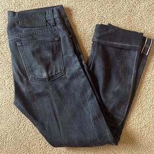 Naked & Famous Black Raw Selvedge Denim Jeans